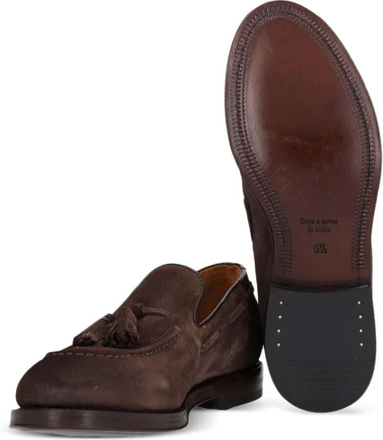 Al Duca D Aosta 1902 Suède loafers met kwastjes Bruin - Foto 2