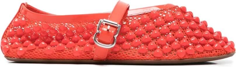 Alaïa Pre-Owned Ballerina's met gespsluiting Rood
