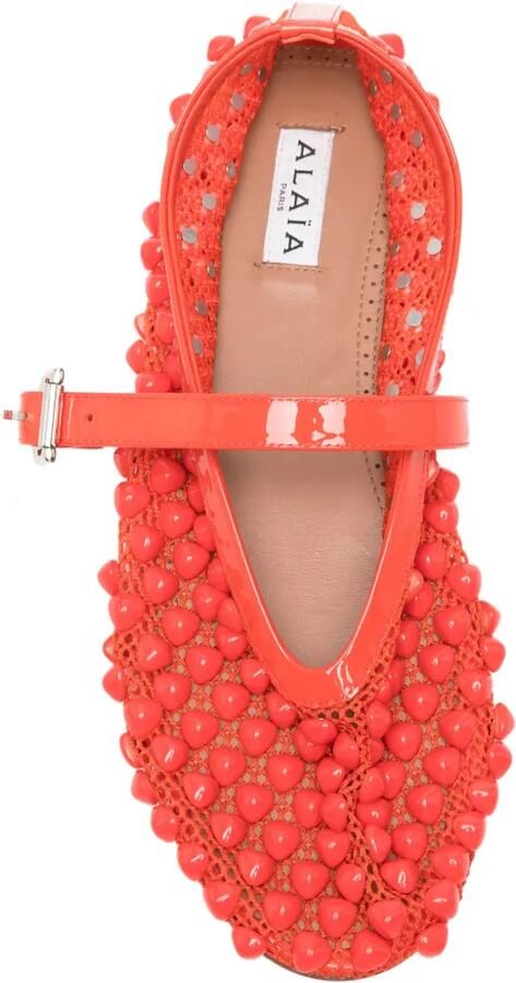 Alaïa Pre-Owned Ballerina's met gespsluiting Rood - Foto 2