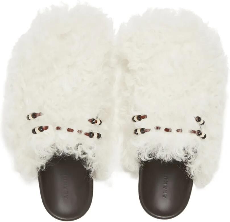 Alanui The Journey fur mules Beige - Foto 2