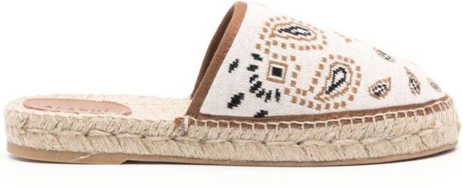 Alanui Espadrilles met jacquard Beige