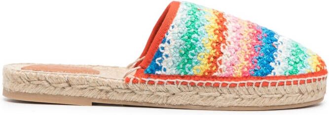 Alanui Over The Rainbow espadrilles Groen