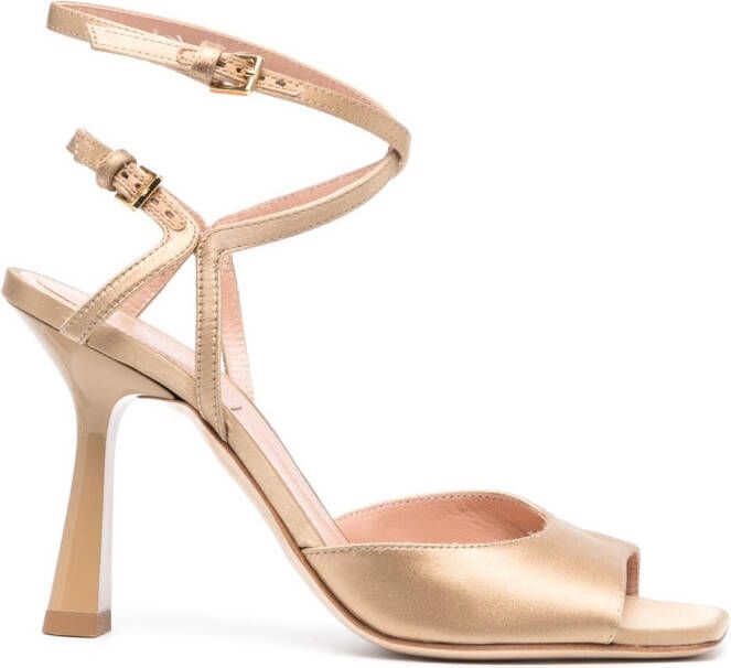 Alberta Ferretti Amber sandalen met enkelbandjes Bruin