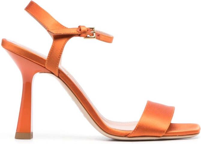 Alberta Ferretti Leren sandalen Oranje