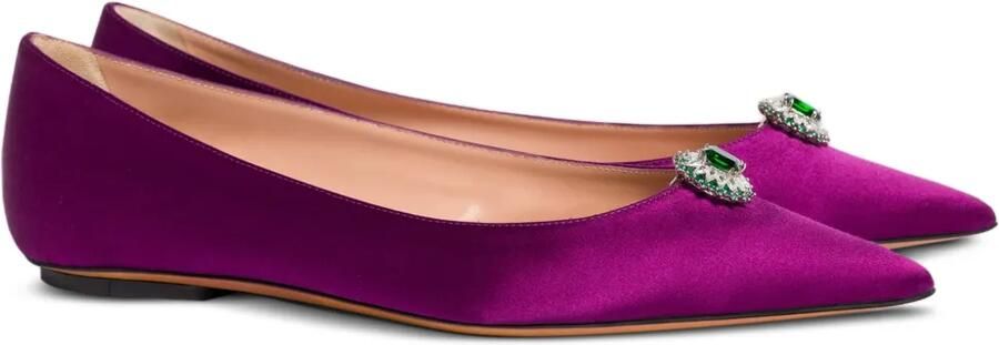 Alberta Ferretti Ballerina's met puntige neus Paars