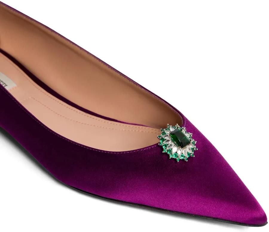 Alberta Ferretti Ballerina's met puntige neus Paars - Foto 3