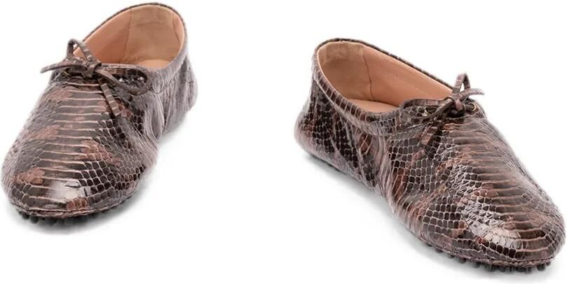 Alberta Ferretti Ballerina's met strikdetail Bruin - Foto 2