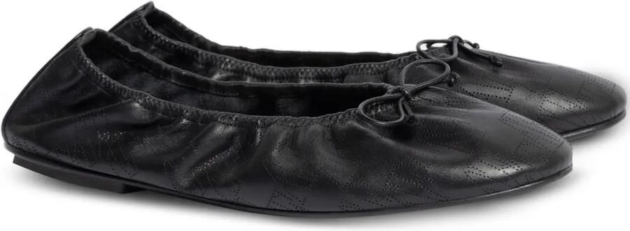 Alberta Ferretti Ballerina's met strikdetail Zwart