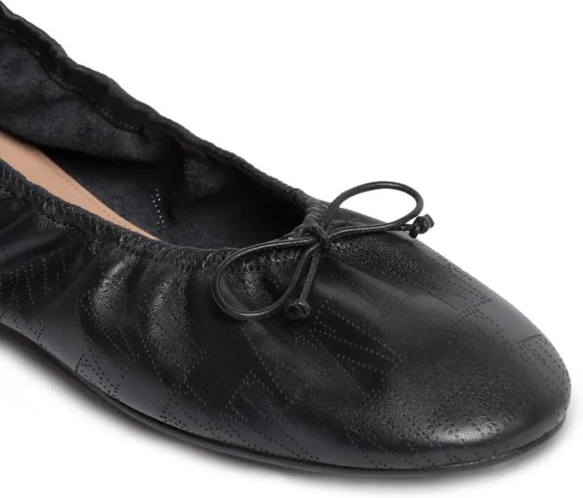 Alberta Ferretti Ballerina's met strikdetail Zwart - Foto 2
