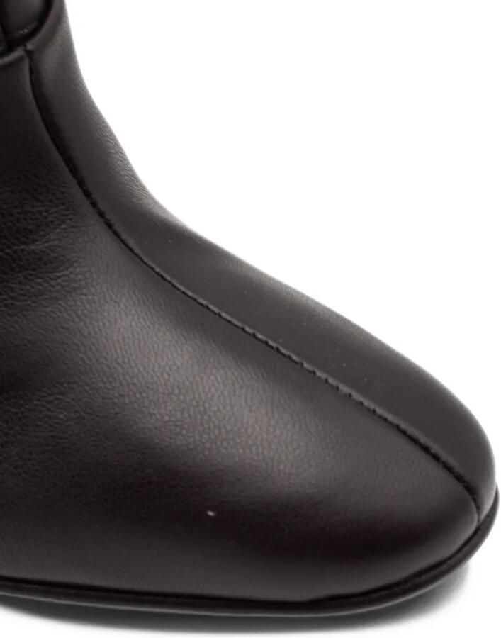Alberta Ferretti gathered block-heel boots Zwart - Foto 2