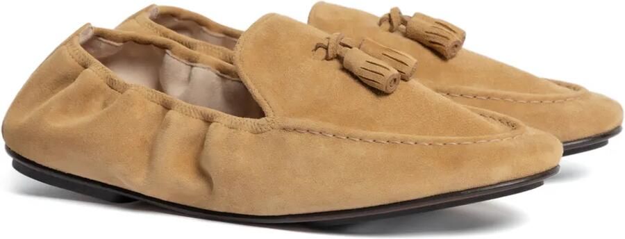 Alberta Ferretti Loafers met kwastjes Beige