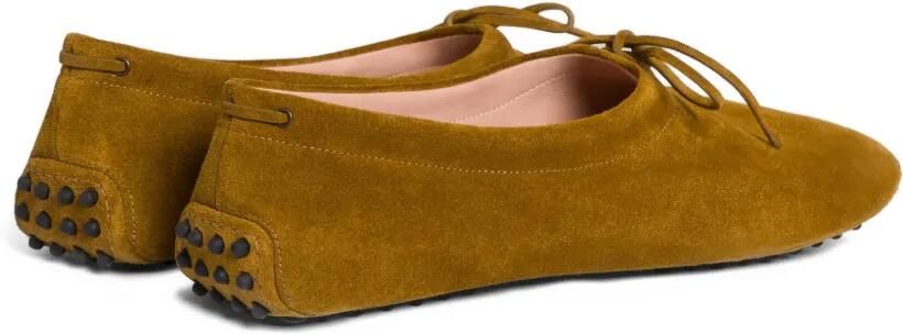 Alberta Ferretti Loafers met strik-detail en bewerkte zool Geel - Foto 2