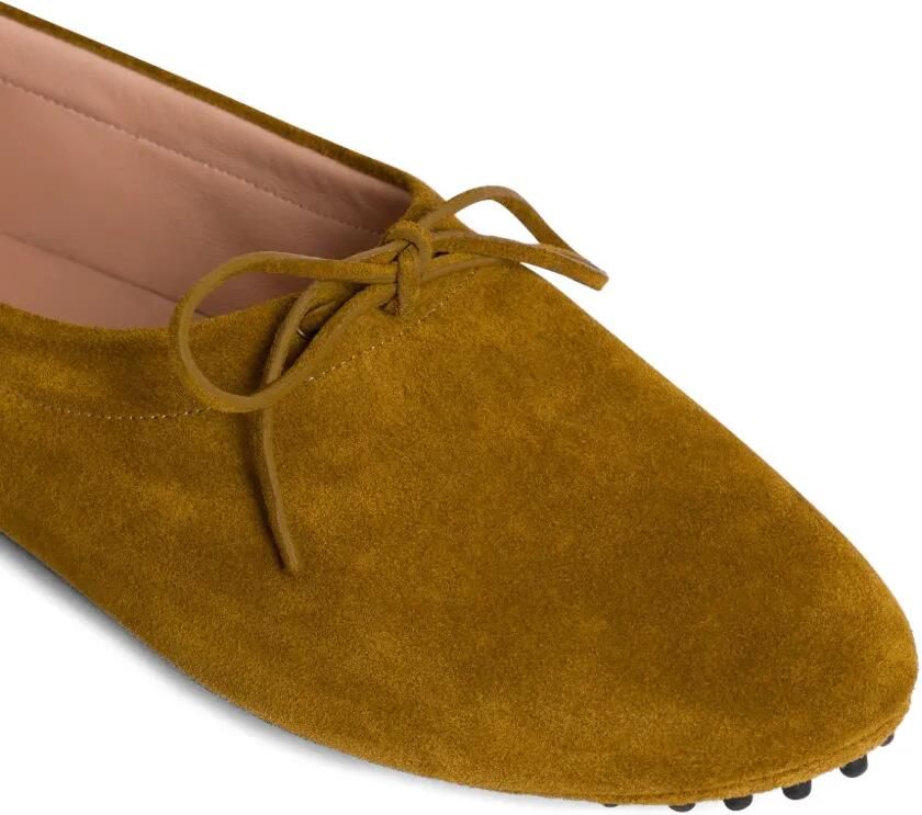 Alberta Ferretti Loafers met strik-detail en bewerkte zool Geel - Foto 3
