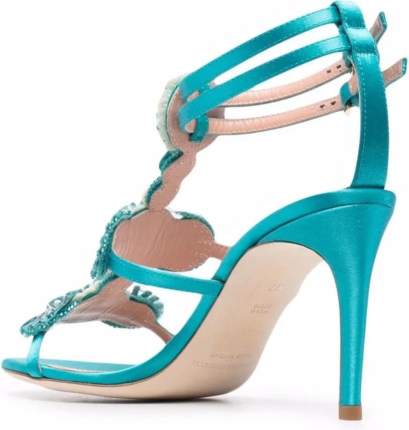 Alberta Ferretti Metallic sandalen Blauw - Foto 2
