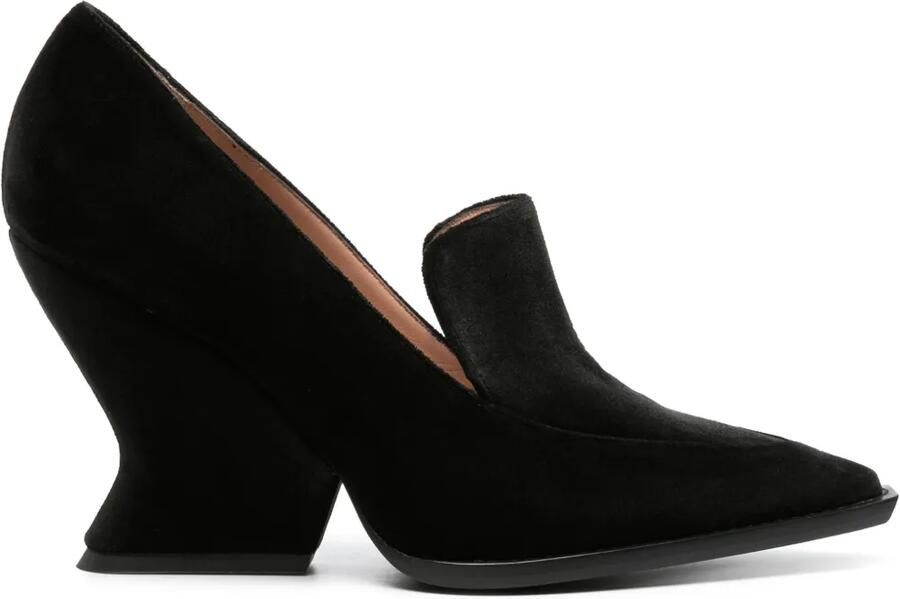 Alberta Ferretti Pumps met bewerkte hak Zwart