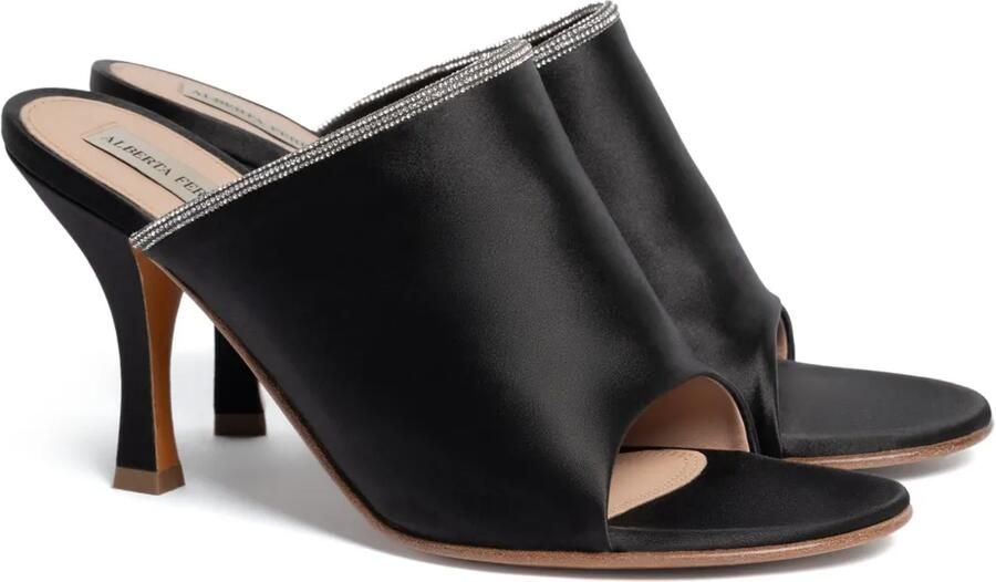 Alberta Ferretti Sandalen met verfraaide afwerking Zwart