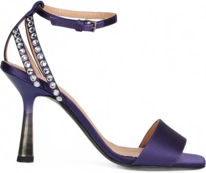 Alberta Ferretti Sandalen verfraaid met kristallen Paars