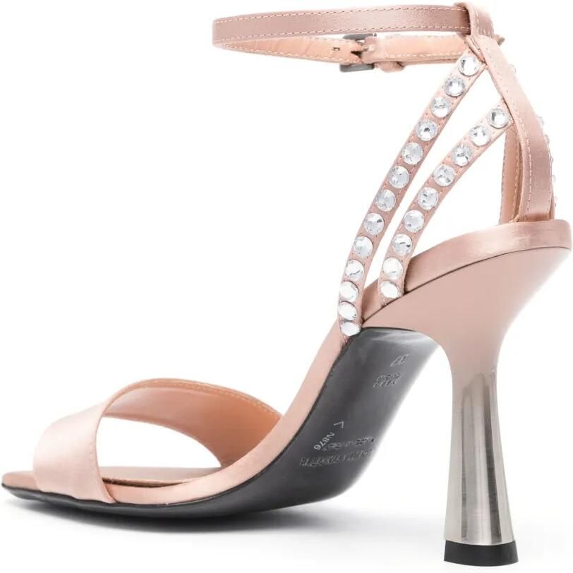 Alberta Ferretti Sandalen verfraaid met kristallen Roze - Foto 3