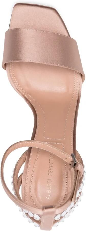Alberta Ferretti Sandalen verfraaid met kristallen Roze - Foto 4