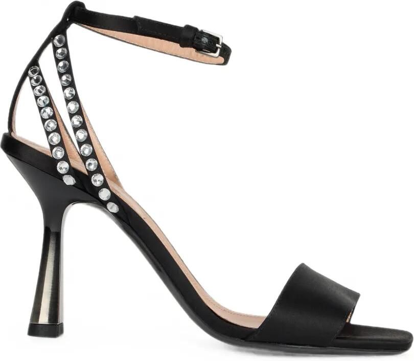 Alberta Ferretti Sandalen verfraaid met kristallen Zwart