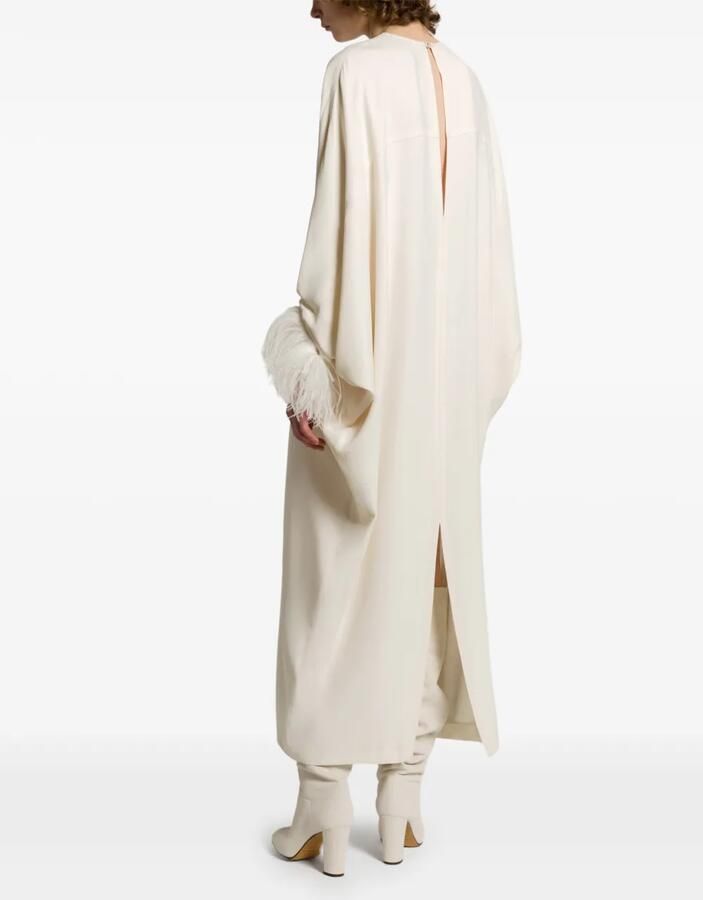 Alberta Ferretti Suède overknee laarzen met blokhak Beige - Foto 5