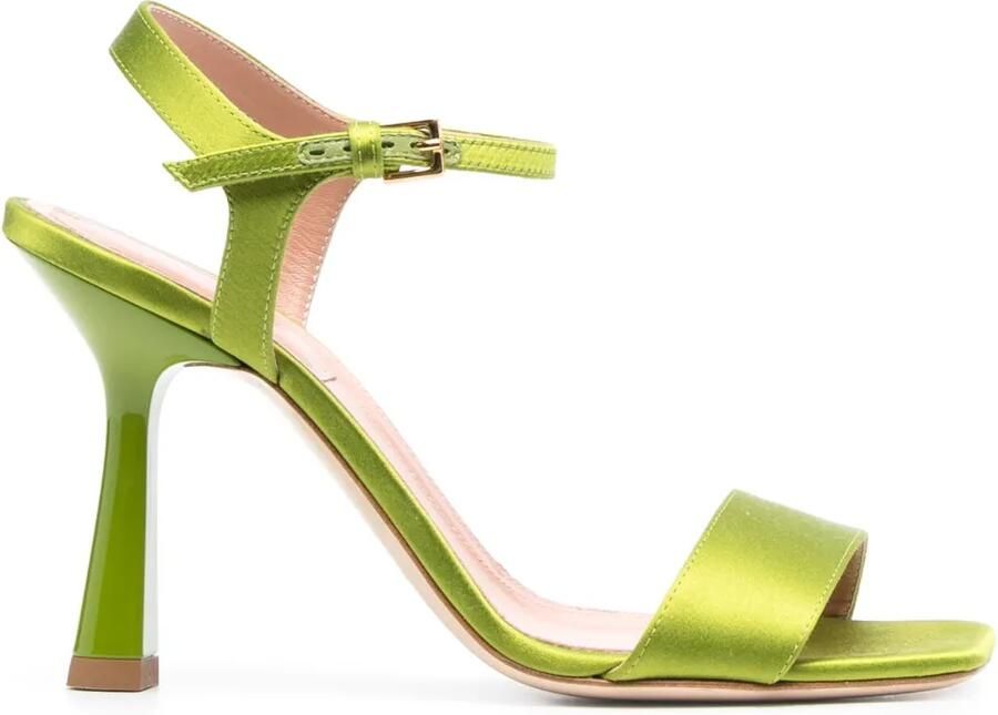 Alberta Ferretti Suède sandalen Groen