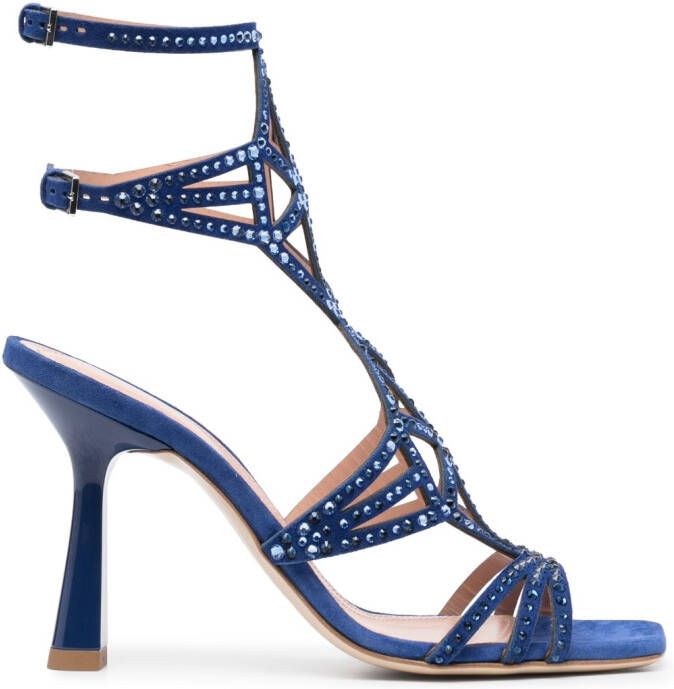 Alberta Ferretti Sandalen verfraaid met edelsteen Blauw