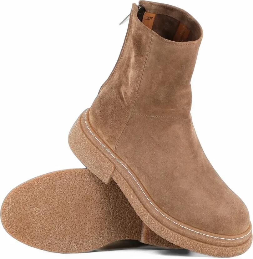 Alberto Fasciani Gill suede rear-zip ankle boots Beige - Foto 3