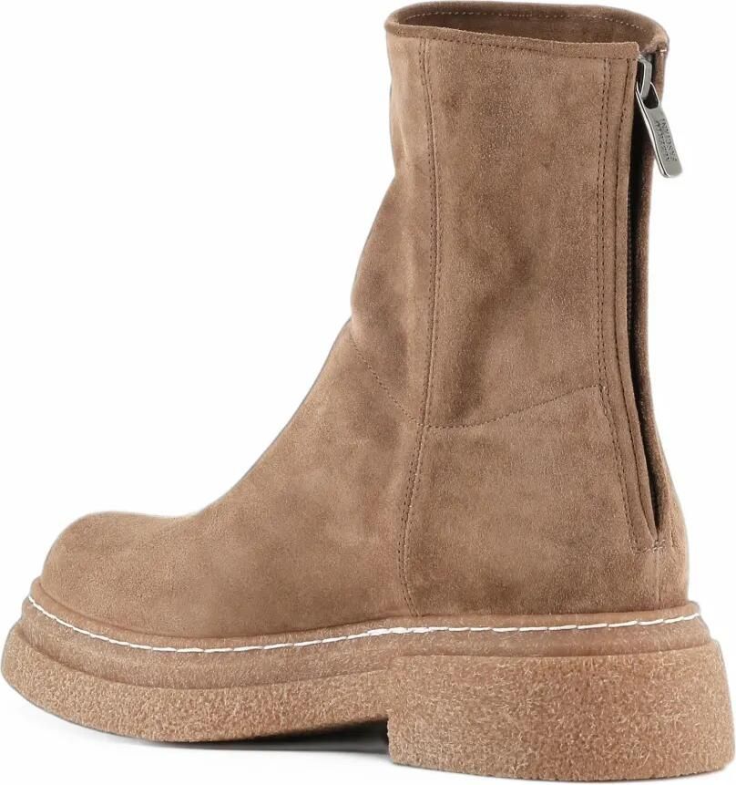 Alberto Fasciani Gill suede rear-zip ankle boots Beige - Foto 2