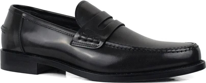 Alberto Fasciani Glanzende leren loafers Zwart - Foto 2