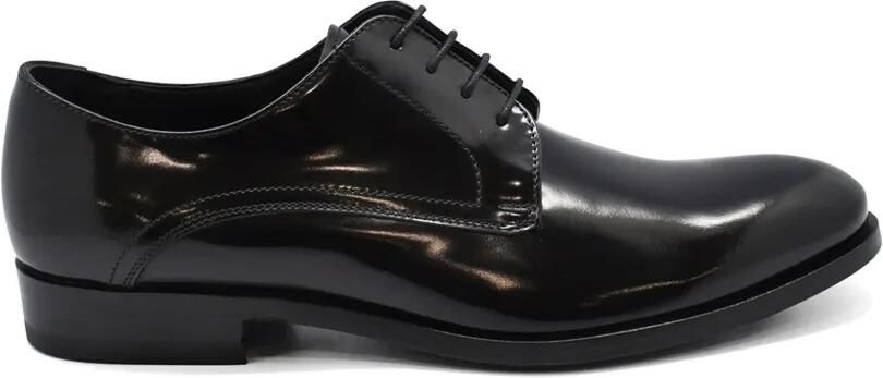 Alberto Fasciani Leren derby schoenen Zwart