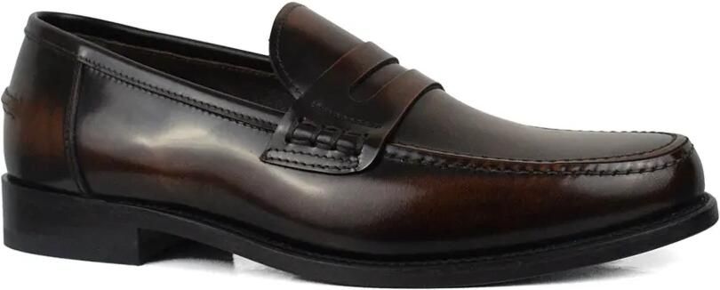 Alberto Fasciani Leren loafers Bruin - Foto 3