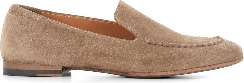 Alberto Fasciani Lily suède loafers Beige