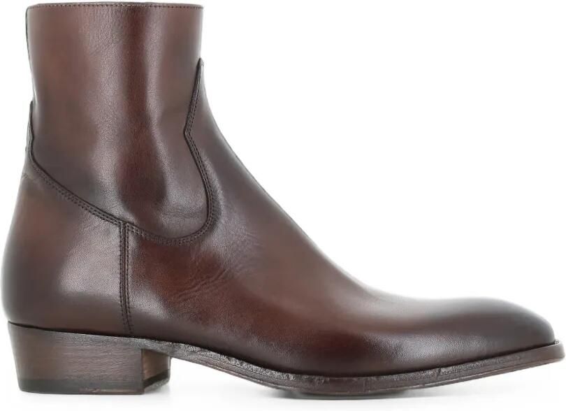 Alberto Fasciani side-zip leather boots Bruin