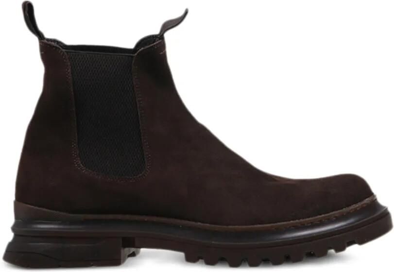 Alberto Fasciani suede Chelsea boots Bruin