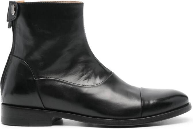Alberto Fasciani Gill 70009 leather ankle boots Zwart