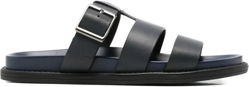 Alberto Gozzi Gekooide sandalen met gesp Blauw