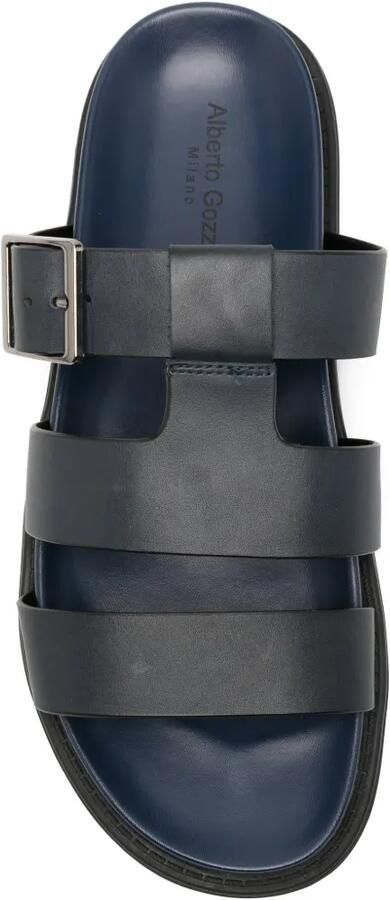 Alberto Gozzi Gekooide sandalen met gesp Blauw - Foto 2