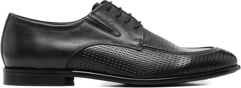 Alberto Gozzi Geperforeerde derby schoenen Zwart - Foto 1