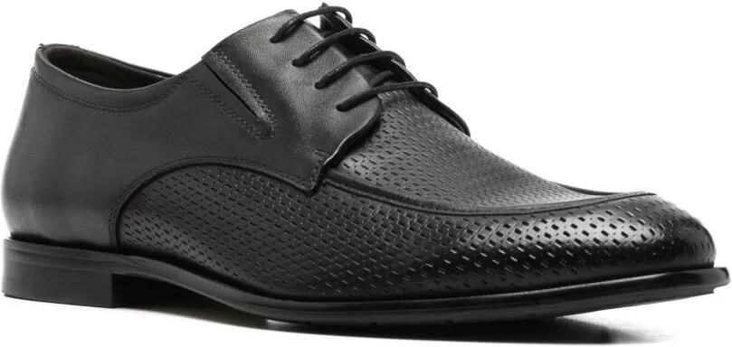 Alberto Gozzi Geperforeerde derby schoenen Zwart - Foto 2