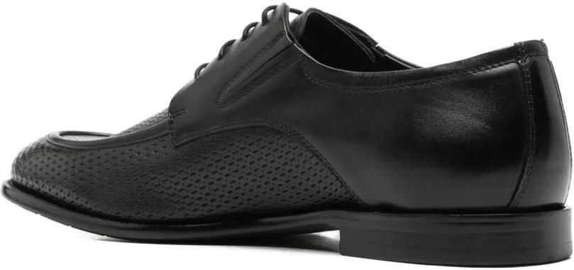 Alberto Gozzi Geperforeerde derby schoenen Zwart - Foto 3