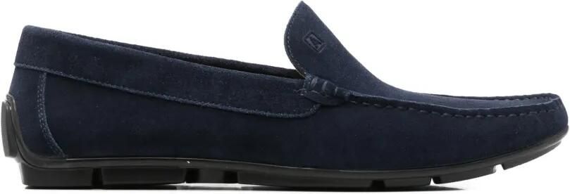 Alberto Gozzi Leren loafers Blauw