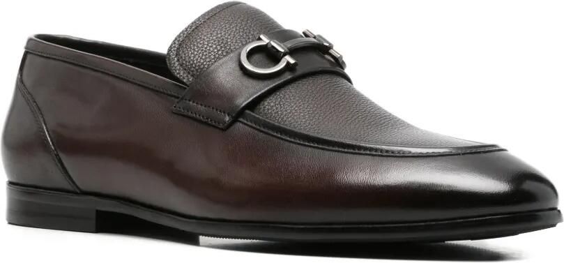 Alberto Gozzi Leren loafers Bruin - Foto 3