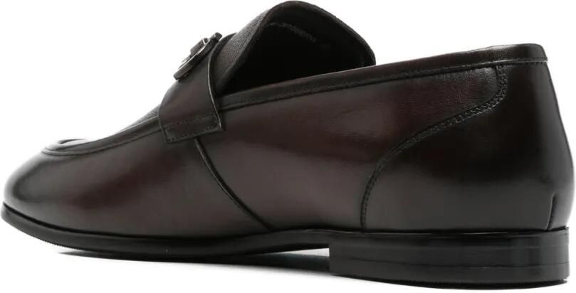 Alberto Gozzi Leren loafers Bruin - Foto 2