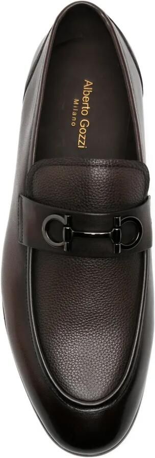 Alberto Gozzi Leren loafers Bruin - Foto 4