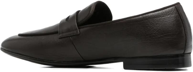 Alberto Gozzi Leren penny loafers Bruin - Foto 3