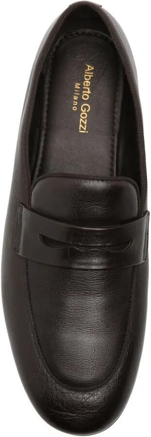 Alberto Gozzi Leren penny loafers Bruin - Foto 2