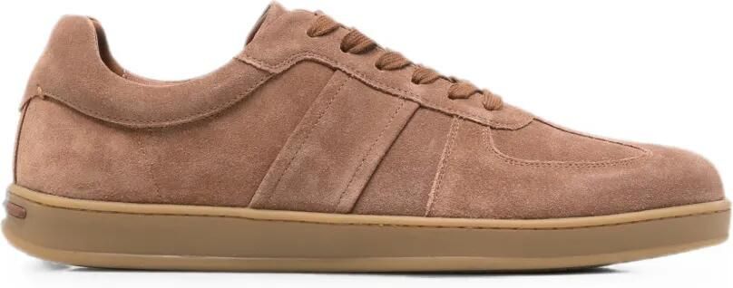 Alberto Gozzi Sneakers met suède vlakken Beige