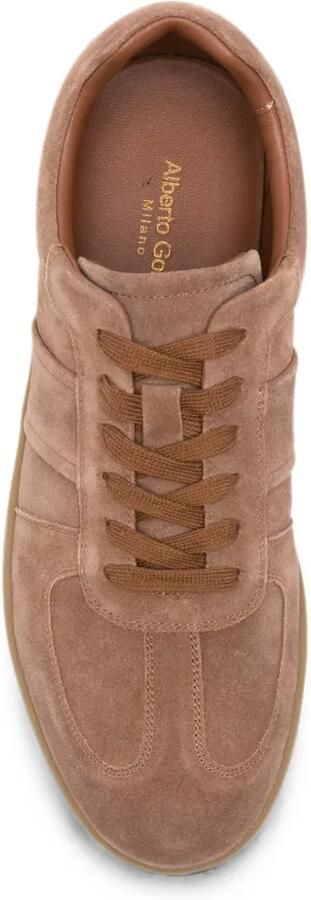Alberto Gozzi Sneakers met suède vlakken Beige - Foto 4