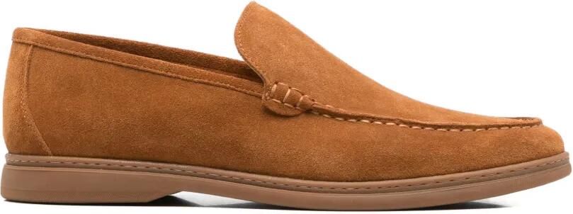 Alberto Gozzi Suède loafers Beige